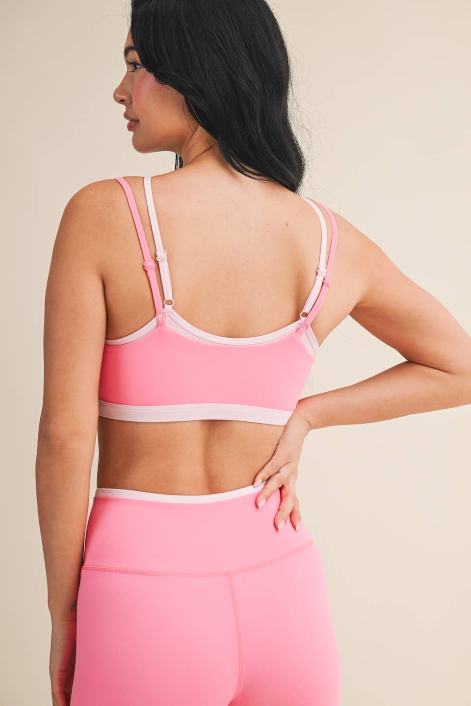 Double Layered Sports Bra: Lemon / S