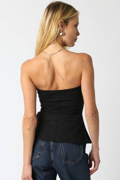 Adela Tube Top: Black / S
