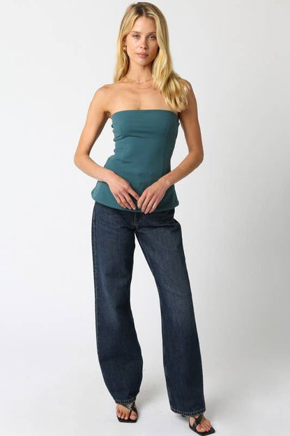 Adela Tube Top: Black / S