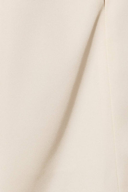Low Rise Satin Asymmetric Overlay Shorts: Brown / XS