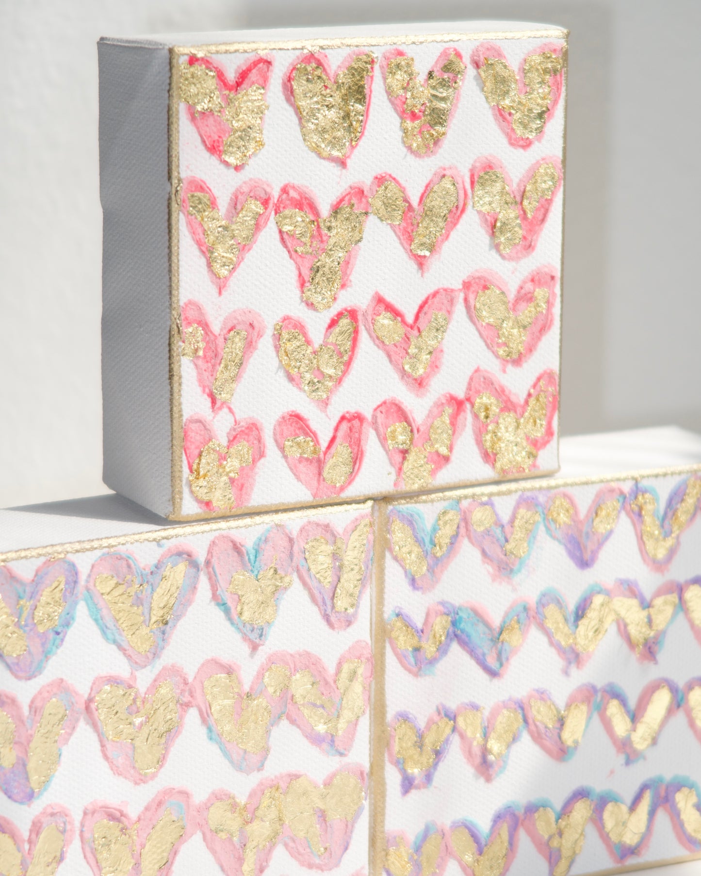 3D Spring Hearts