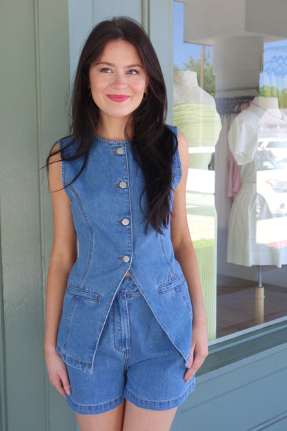 Zoe Denim Top