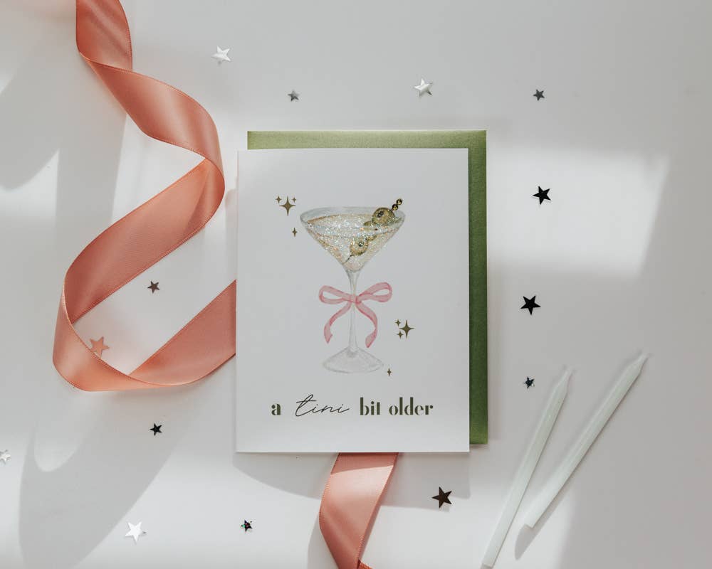 'Tini Bit Older' Birthday Card