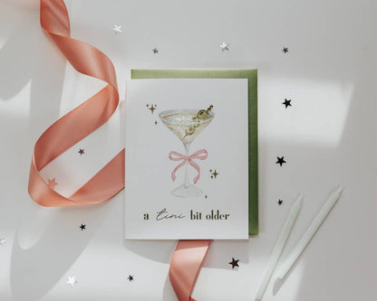 'Tini Bit Older' Birthday Card