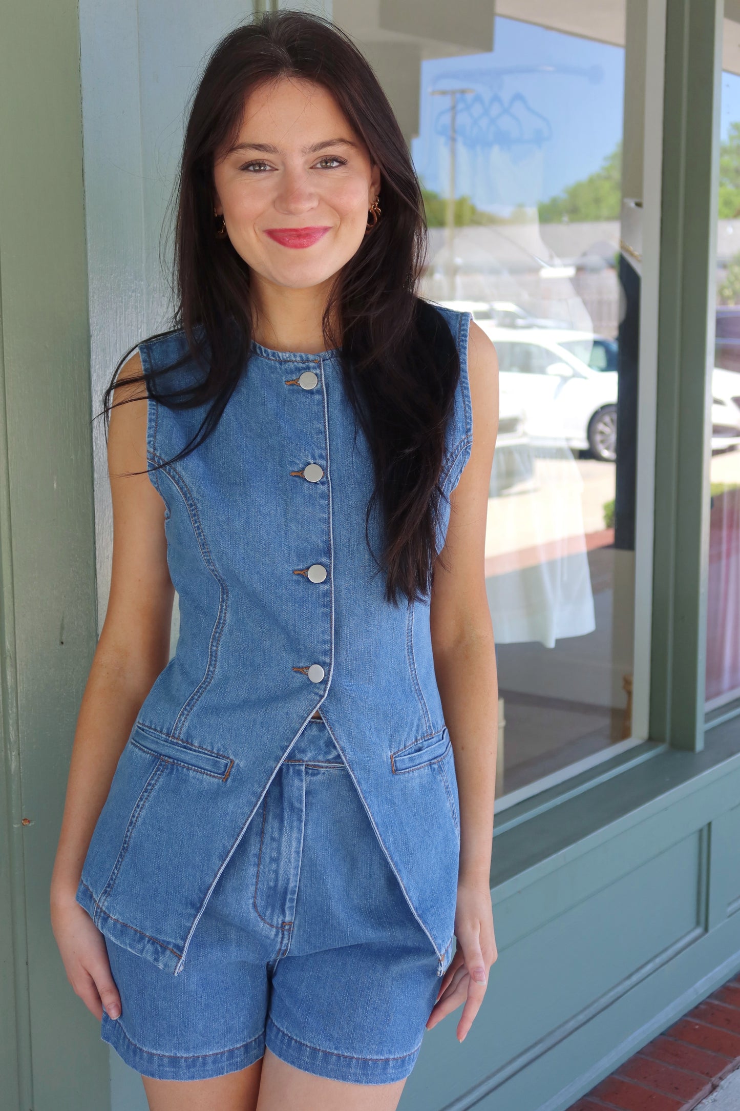 Zoe Denim Top