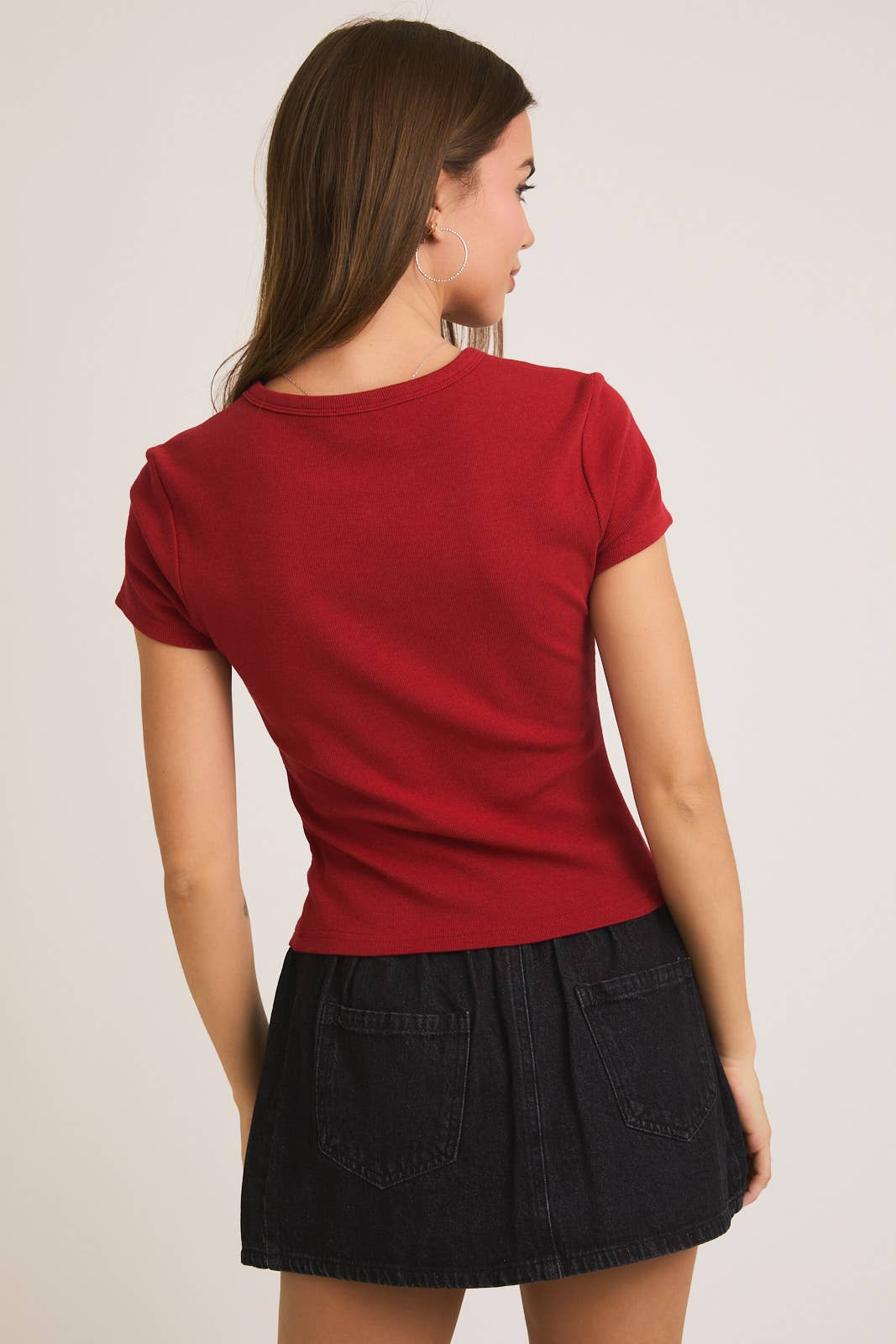 SHORT SLEEVE T-SHIRT: NAVY / XS
