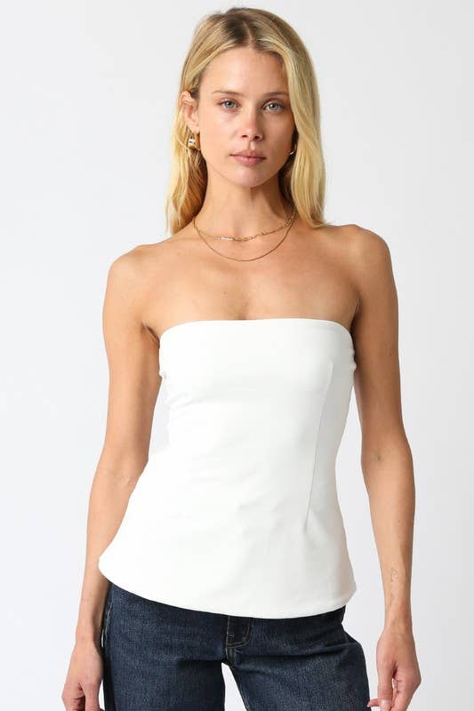 Adela Tube Top: Black / S