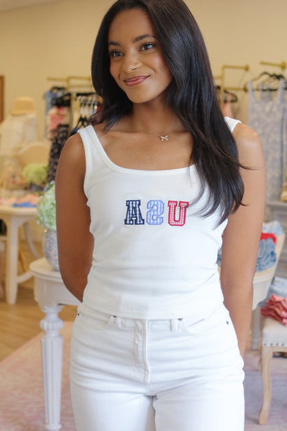 USA Patchwork Top
