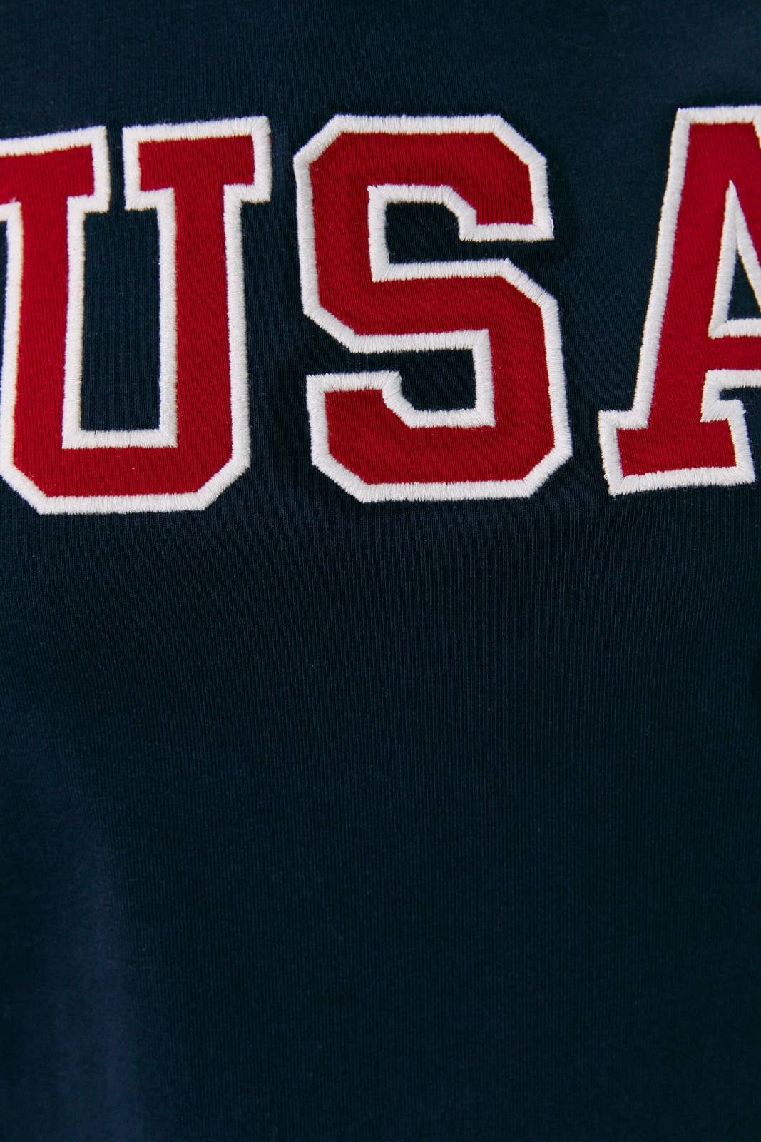 USA SHORT SLEEVE ROUND NECK BABY TEE: Red / XS