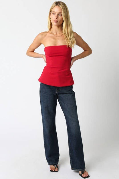 Adela Tube Top: Ivory / S