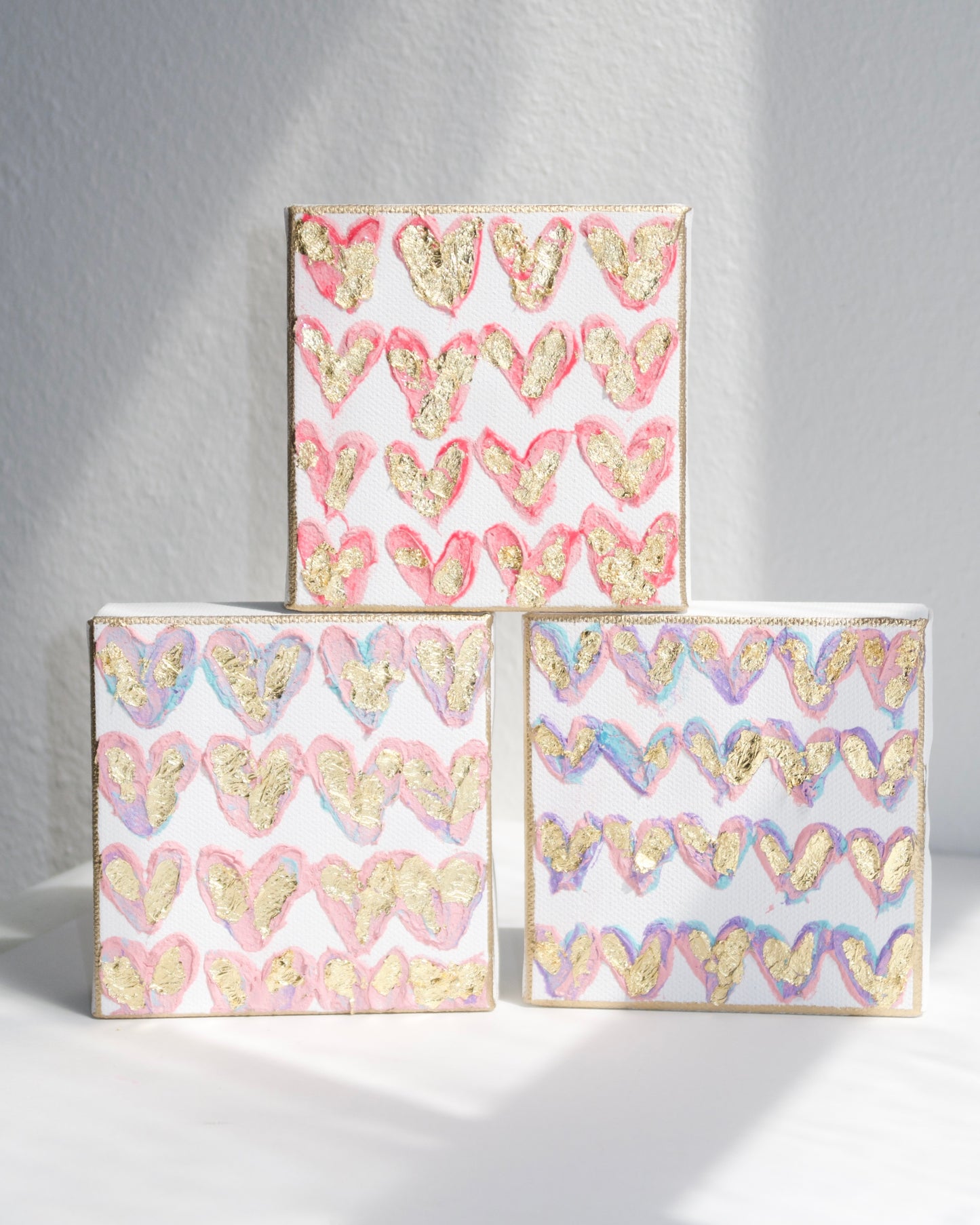 3D Spring Hearts