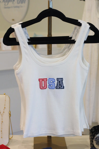USA Patchwork Top