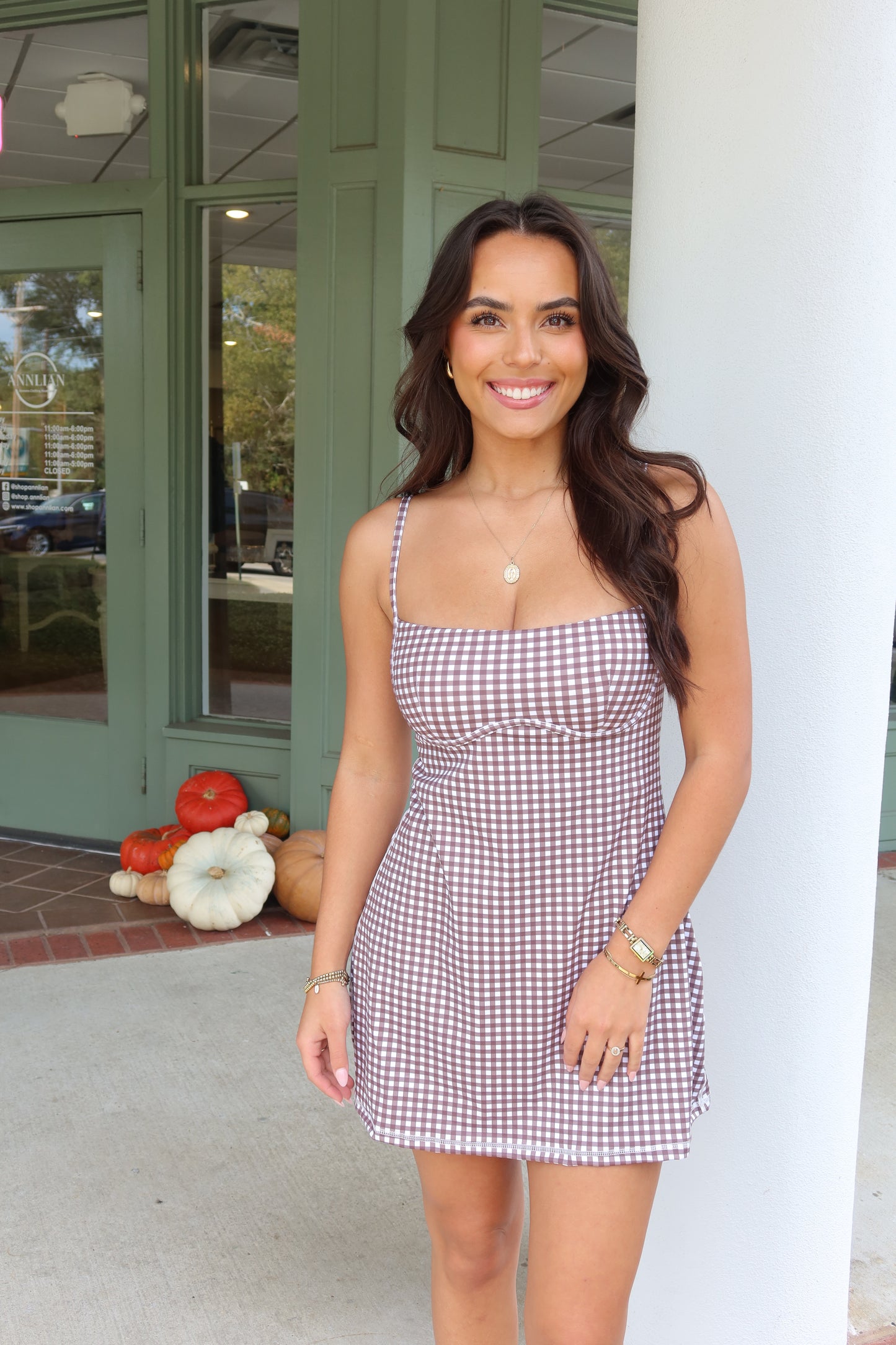 Gingham Active Dress