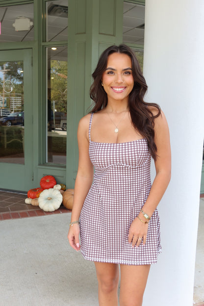Gingham Active Dress