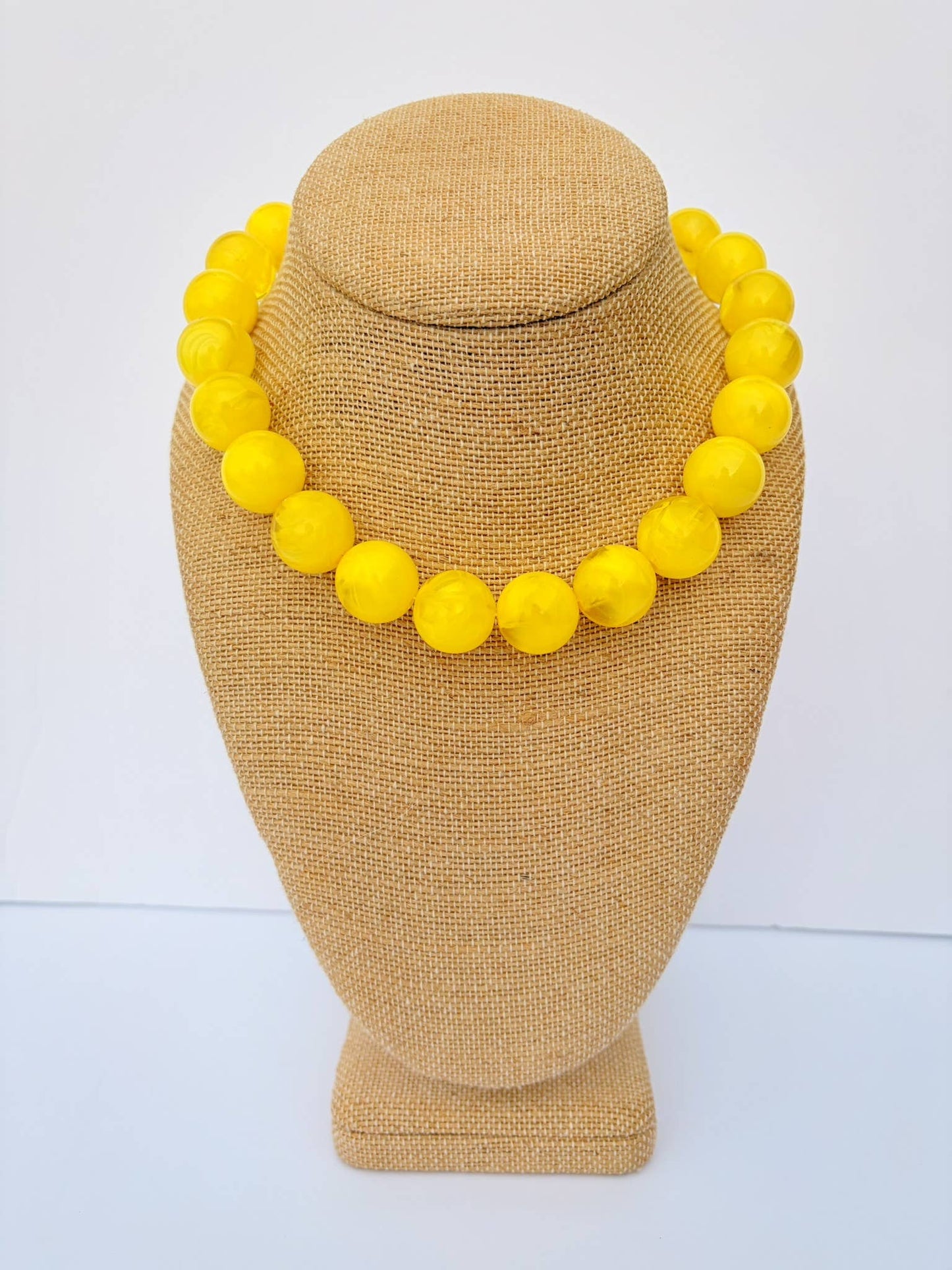 Yellow Bauble Necklace