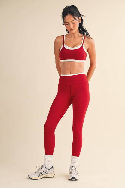 Layered Bra Top: Cherry / S