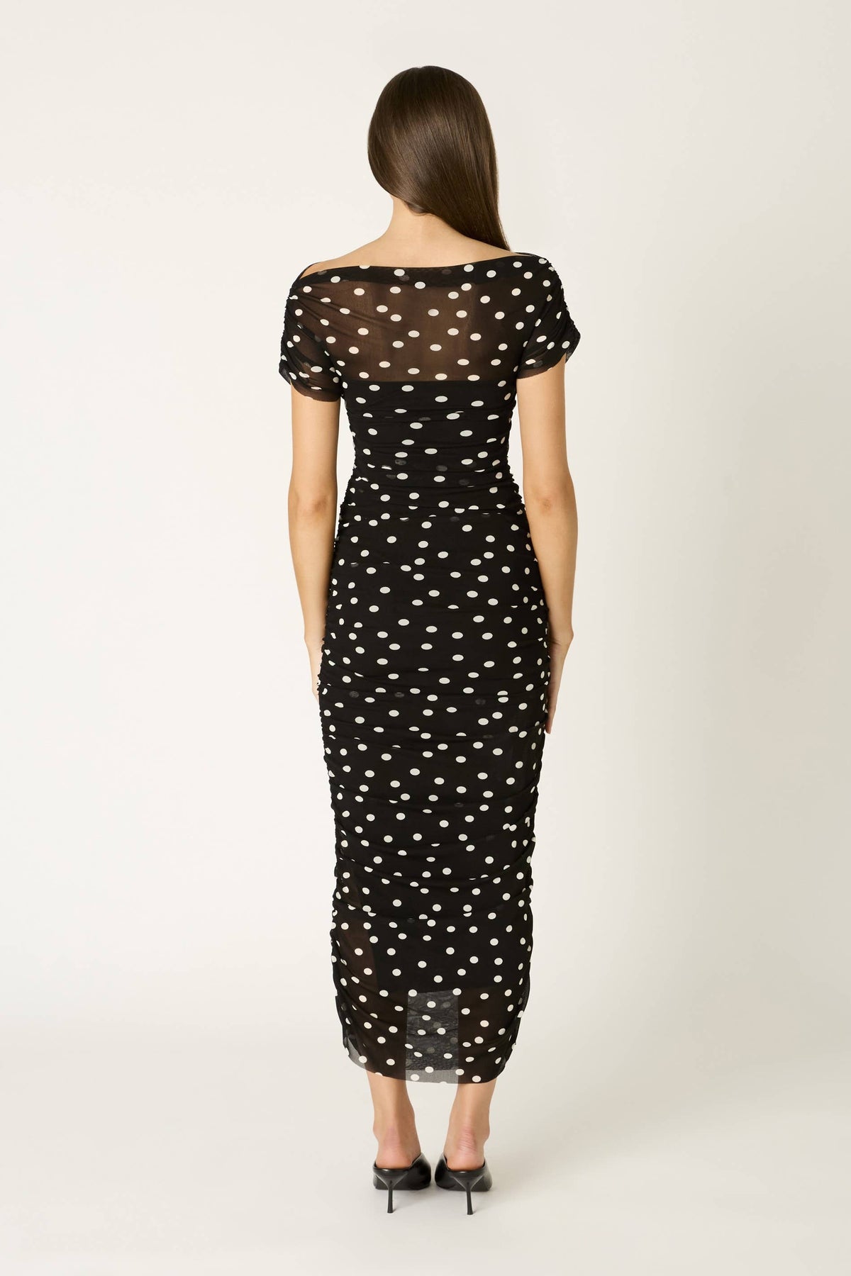 Aria Dress: Black/Ivory / XS