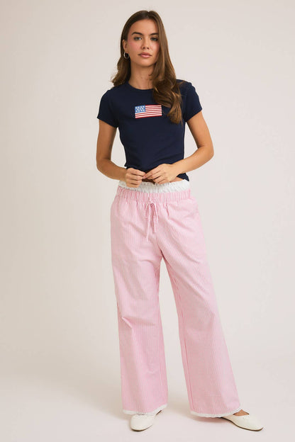 SHORT SLEEVE T-SHIRT: NAVY / XS