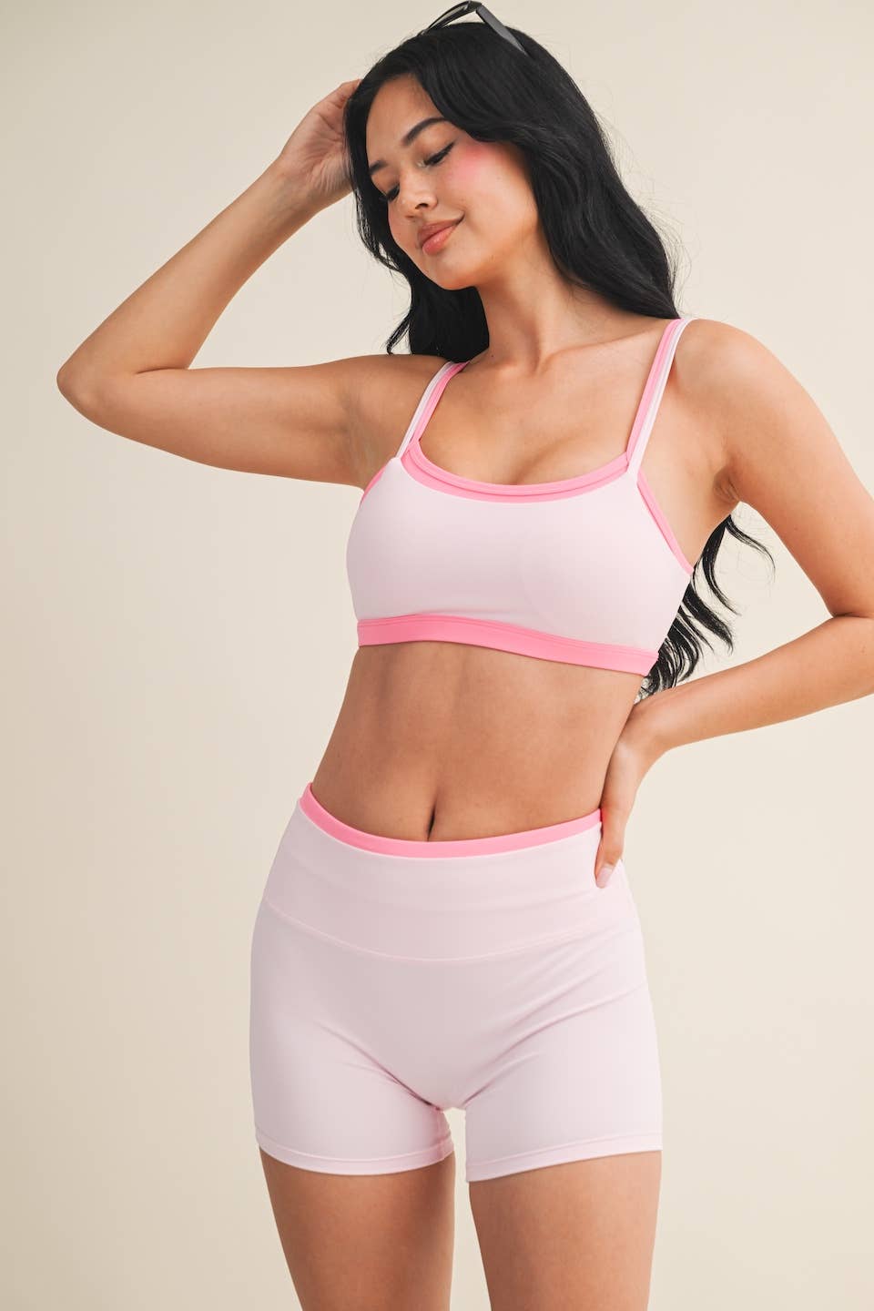 Double Layered Sports Bra: Lemon / S