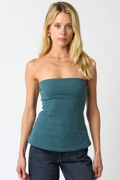 Adela Tube Top: Black / S
