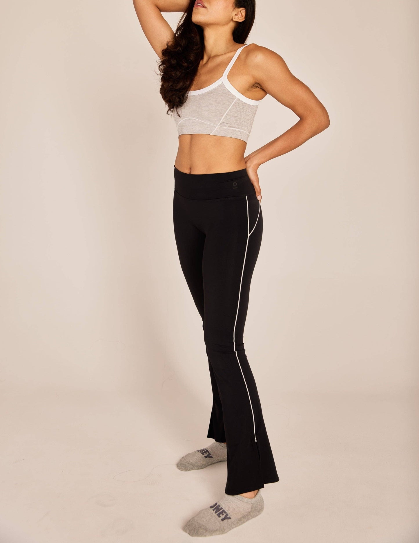 The Trace Cropped Cami: Black / S